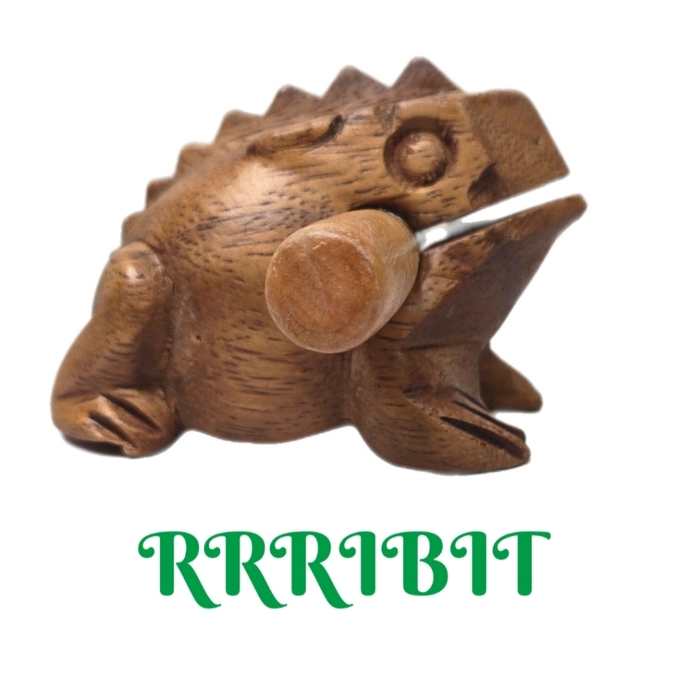 Mango Wooden Frog Percussion Instrument Unique & Resonaut Sound Nature's Music